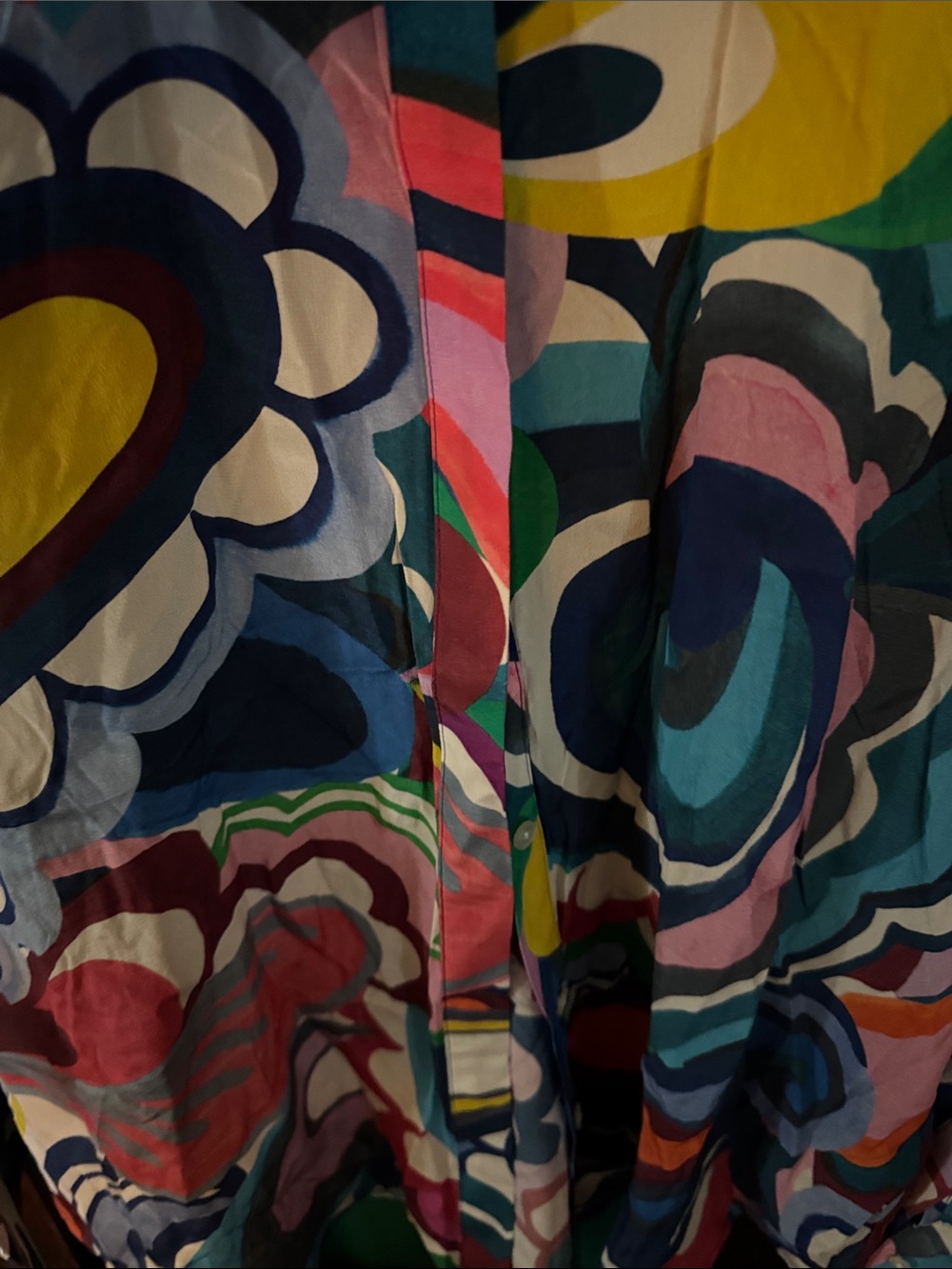 🌸⭐️🦋💚🫐Boden Bold Multicolor Abstract Print Blouse - Picture 9 of 10